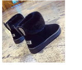 2021 New Women Winter Snow Boots Velvet Padded Shoes Boots Outdoor Fur Keep Warm Shoes Female Solid Casual