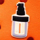 Sale 1pcs Cosmetic Style Shoe Charms Accessories Perfume Nail Polish Rouge PVC Croc jibz Buckle for Kids Party Xmas