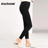 Autumn Winter Women Leggings 2021 Solid Casual Slim Pants Trousers High Waist Sportwear Ladies Ankle Length