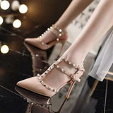 Women Fashion Slip on Office Red High Heel Shoes Lady Classic Black High Quality Office Pumps Zapatos Dama Cool Heels