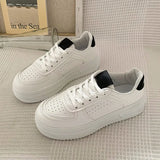 Breakj Small White Shoes Women In The Autumn Of 2025 New Korean Version Of Loose Cake Casual Sneakers Students Tie Board