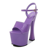 Breakj Hate Day High Nightclub Super High-Heeled Shoes Sandals Women's Work Shoes Runway Show Pole Dance Shoes Waterproof