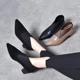 High Heels Women's Shoes 2023 Autumn And Winter New Deep-Mouth Single Shoes Minority Personality Loose