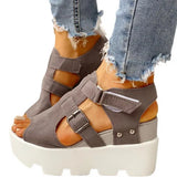 Women Peep Toe Sandals Ladies High Heel Slippers Women Summer Beach Shoes Casual Platform Shoes Women Open Toe