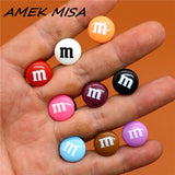 Single Sale Chocolate Candies Shoe Charms Accessories Simulation Rainbow Beans Shoe Decoration fit croc jibz Kid's
