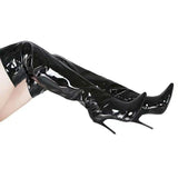 And Winter New Pointed Sexy Mirror Patent Leather Women Over The Knee Boots Show Night Club And Female Boots Large