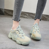 Brand Chunky Sneakers Women Fashion 2021 Trend Purple Summer Shoes Outdoor Jogging Sneakers Mesh Breathable Casual