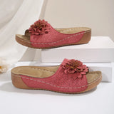 Breakj Size Women's Shoes Spring / Summer 2025 New Slope Heel Open Toe Wearing Slippers Female