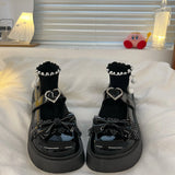 Lolita shoes new summer cute platform shoes lace retro Mary Jane shoes y2k Japanese JK uniform shoes college girls women's