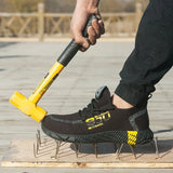 Safety Shoes With Steel Toe Cap Casual Men's Boots Breathable Indestructible Sneakers Ankle Working Security Sport