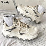 Platform Summer Running Shoes 2023 New Breathable Mesh Streetwear Woman Casual Sports Students Outside Sneakers