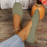 Breakj Fashion Large Size Spring And Autumn New Square Head Leisure Foot Pedal Single Shoe