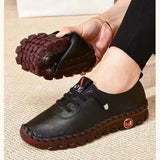 Breakj Handmade Stitching Large Size Student Shoes Female Flat Mother Single Shoe Casual