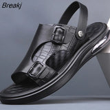 Air Cushion Sandals Men's Summer 2023new Casual Soft Bottom Non-slip Sports Outer Wear Dual-use Sandals and