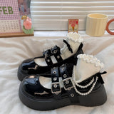 Lolita Shoes Punk Platform Shoes Gothic Pumps Y2K Spice Girls Mary Janes Japanese JK Uniforms High Heels Girls Women's