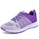 Shoes For Women Fashion Breathable Walking Mesh Flat Shoes Sneakers Women 2021 Gym Vulcanized Shoes White Female