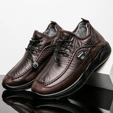 Sneakers Men's Quality Leather Shoes Kitchen Shoes Casual Breathable Male Footwear Outdoor Non-slip Waterproof