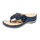 Popular Style Sandals Women's Large Size Women's Shoes Flowers Thick-Soled Casual Sandals Herringbone
