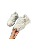 Breakj Appearance Level Super Increased Dad Shoes Black And White Panda Matching Fashion Shoes Breathable Commuting Students