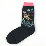 Cotton Socks Funny Oil Painting Fashion Happy Socks Night Winter Male Female Colorful Print Van Gogh Art Sock one