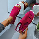 Sandal New Style Summer Women Sheos Comfortable Outdoor Sandals Rhinestone Solid Color Platform Shoes Crystal