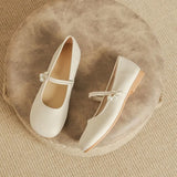 Shallow-Mouth Dress, Lovely Single Shoes, One-Word Buckle, Thick Heels, Fashion Anti-Skid Shoes In The Summer Of