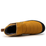 Plus Size New Outdoor Snow Winter Couples Plus Size High Top Plus Cashmere Cotton Shoes Men Boots Genuine LeatherMen