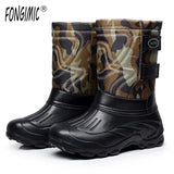 TRACKS Brand Autumn Winter Warm men shoes fashion snow boots military fishing skiing waterproof casual mid-calf