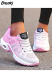 Shoes for Women Platform Sneakers Air Mesh Breathable Casual Shoes Black Chunky Sports Running Shoes Woman Light