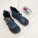 Women Boots Snow Boots PU Ankle Spring Flat Shoes Woman Short Brown Botas with Fur 2020 Female Lace Up Botas