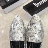 Women's Flat Shoes Autumn New Fashion Serpentine Flat-soled Single Shoes Large Size Women's Shoes