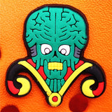 Shoe Buckle Charms PVC Scary Clown Skeleton Chainsaw Luminous Shoes Decorations fit Christmas Cosplay Party Kids