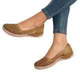 Women's Sandals Summer Handmade Ladies Shoes Leather Breathable Sandals Women Flats Retro Style Cusomized Dropship