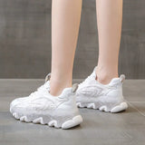 Fashion Shoes For Women Lace-up transparent bottom Comfortable Shoes Woman Vulcanized Shoes Zapatillas Mujer Women