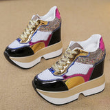 Sale Chunky Platform Outdoor Sneakers Women Winter Warm Super High Heels Casual Shoes Woman Height Increasing Boots