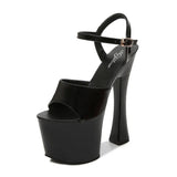 Breakj Hate Day High Nightclub Super High-Heeled Shoes Sandals Women's Work Shoes Runway Show Pole Dance Shoes Waterproof