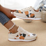 Breakj 2025 Spring And Autumn New Leopard-Print Leisure Single Shoes Women's Flat Bottom With Sports Casual
