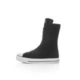 Canvas Vulcanized Shoes Black White Sneakers Classic Punk Preppy Style Flat Shoes Autumn Winter