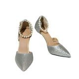 Breakj 2025 New Pointed Sexy Fine Heel High Heels Korean Version Of Pearl Buckle Banquet Fashion Single