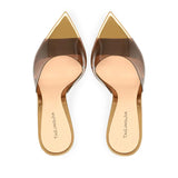 Large-Size Pointed Transparent PVC Banquet Ms. Party High-Heeled Muller
