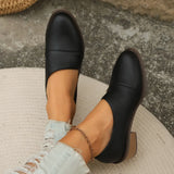 Breakj Spring And Summer New Pointer Side Hollow Low Heel Deep Tip Shoes Women's Singles