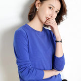 Sweater 2020 New O-neck Female Long-sleeved Knitted Pullover Jumper Pull Femme Clothes White Loose Thin Korean Plus
