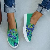 Women Casual Shoes New Patchwork Comfortable Flat Female Canvas Shoes Fashion Slip on Leopard Print Lady