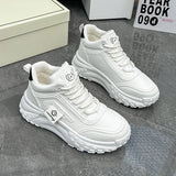 Breakj Korean Version Platform Dad Shoes 2025 Spring New Street Shot Students Running Sneakers Increased Leisure