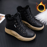 Breakj Top Small White Shoes 2024 Winter New Add Velvet Versatile Student Cotton Shoes High Tide Thick Platform Casual Bread Shoes