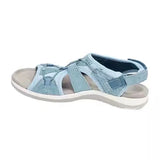 Breakj Sandals Summer Beach Shoes Round Head Breathable Casual Sandals Large Flat Beach