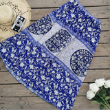 High-Belt Strap-Print Split Swimsuit Woman 2025 New Bikini Skirt Three-Piece Lotus