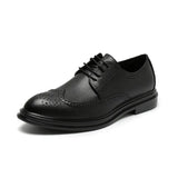 Breakj Men's Shoes Korean Version British Tide Shoes Casual Business Dress Leather Shoes Men's Wedding Shoes