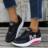 Casual Women's Shoes Platform Flats Lady Beauty Sewing Fitness Shoe New Trendy Health Wedges Sneakers Size