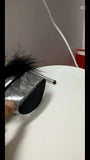 Breakj Maomao Sexy Super High Heels 15CM Thin Heel Waterproof Table Slippers Transparent Crystal Shoes Wedding Shoes Banquet High
